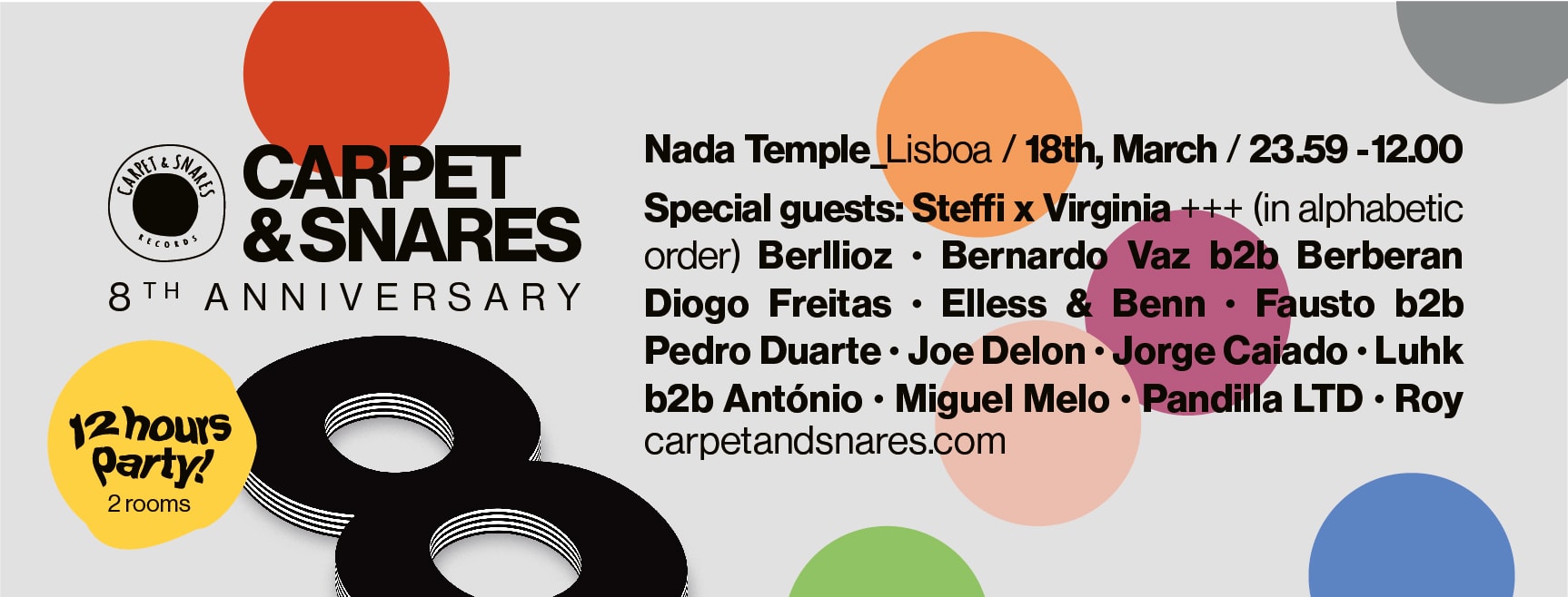 Carpet & Snares 8th Anniversary - Lisboa
