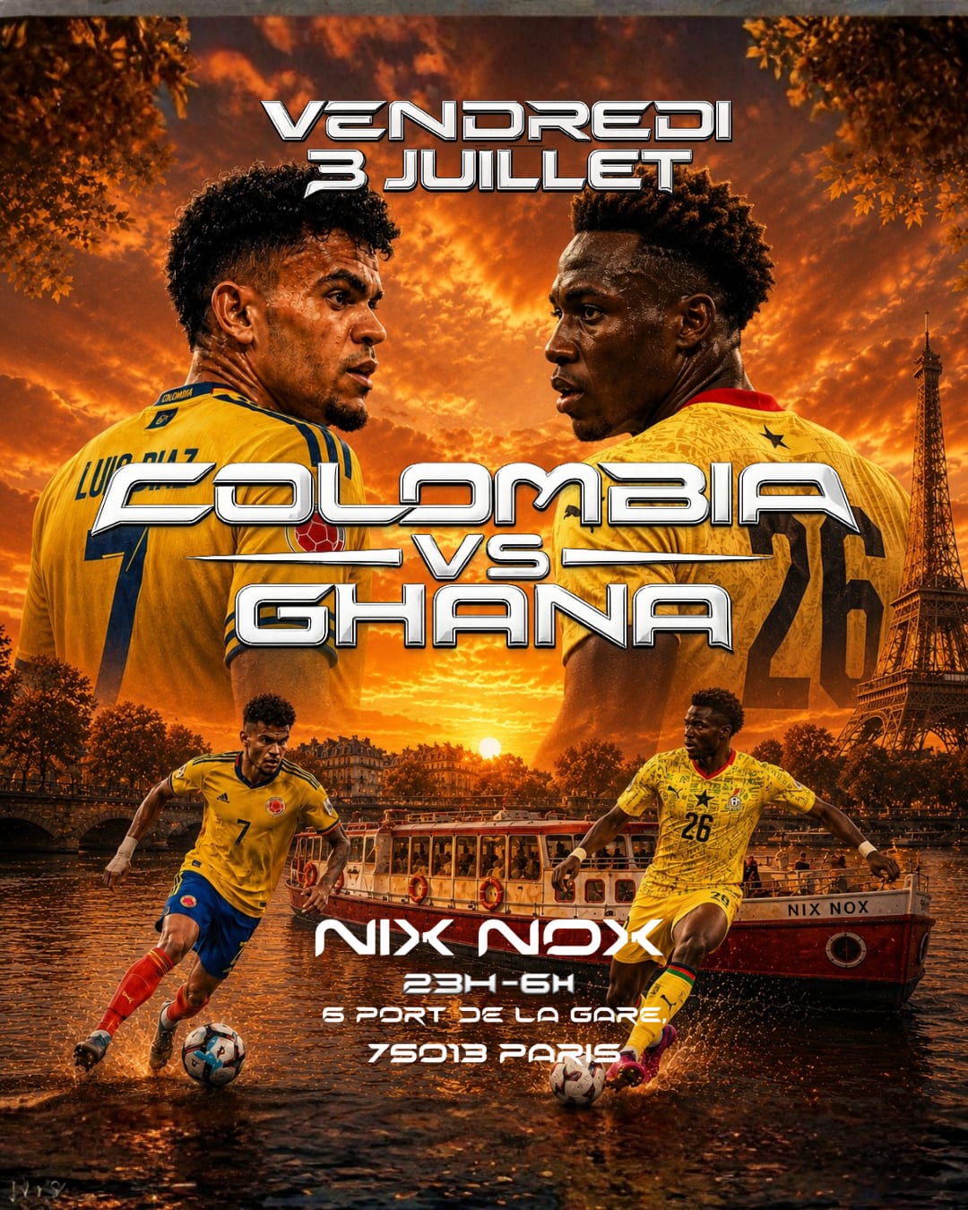 Match : Colombie - Ghana
