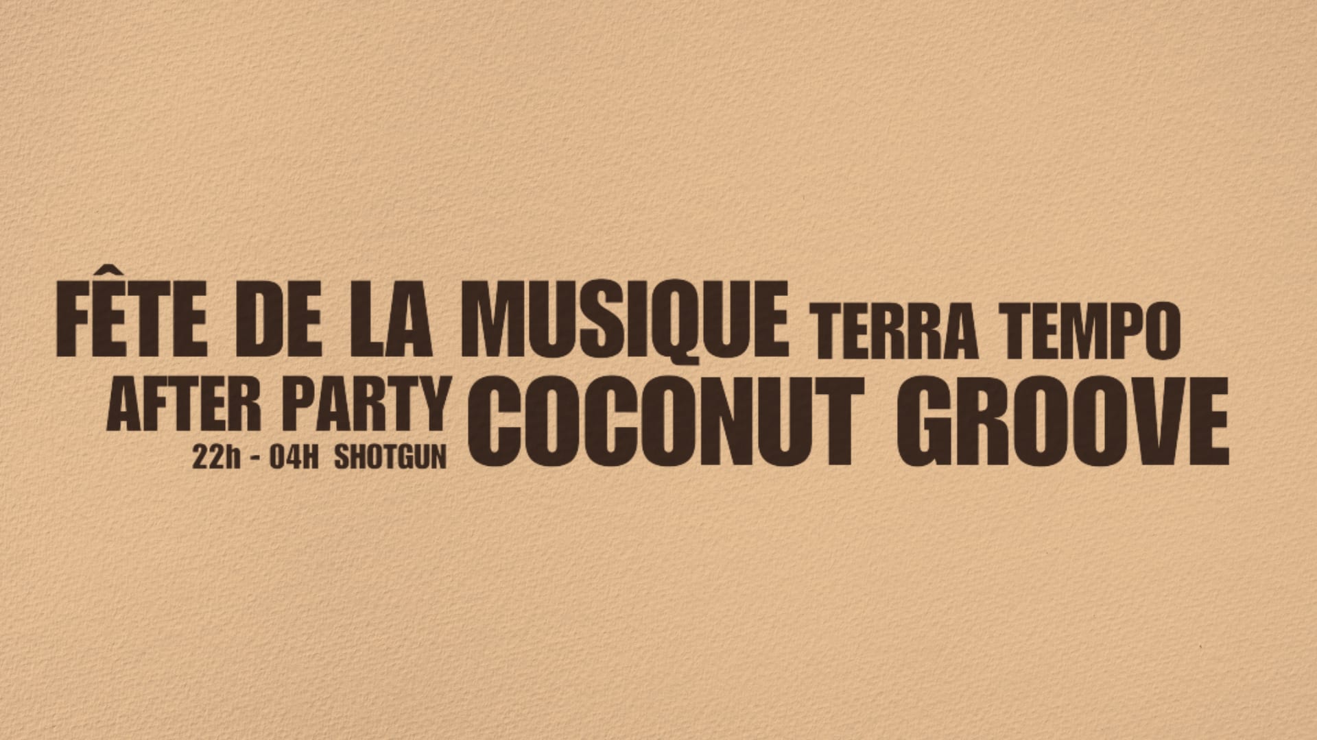 After Party Coconut Groove X Terra Tempo