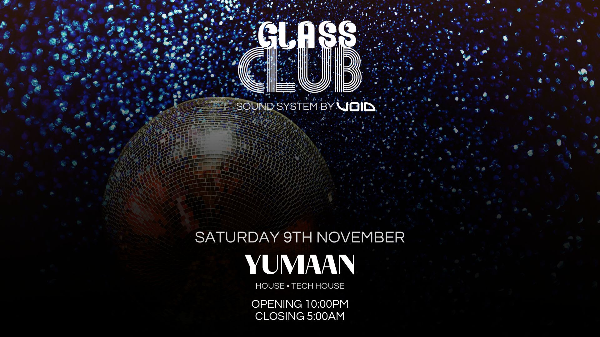 Saturday 9th November • Yumaan