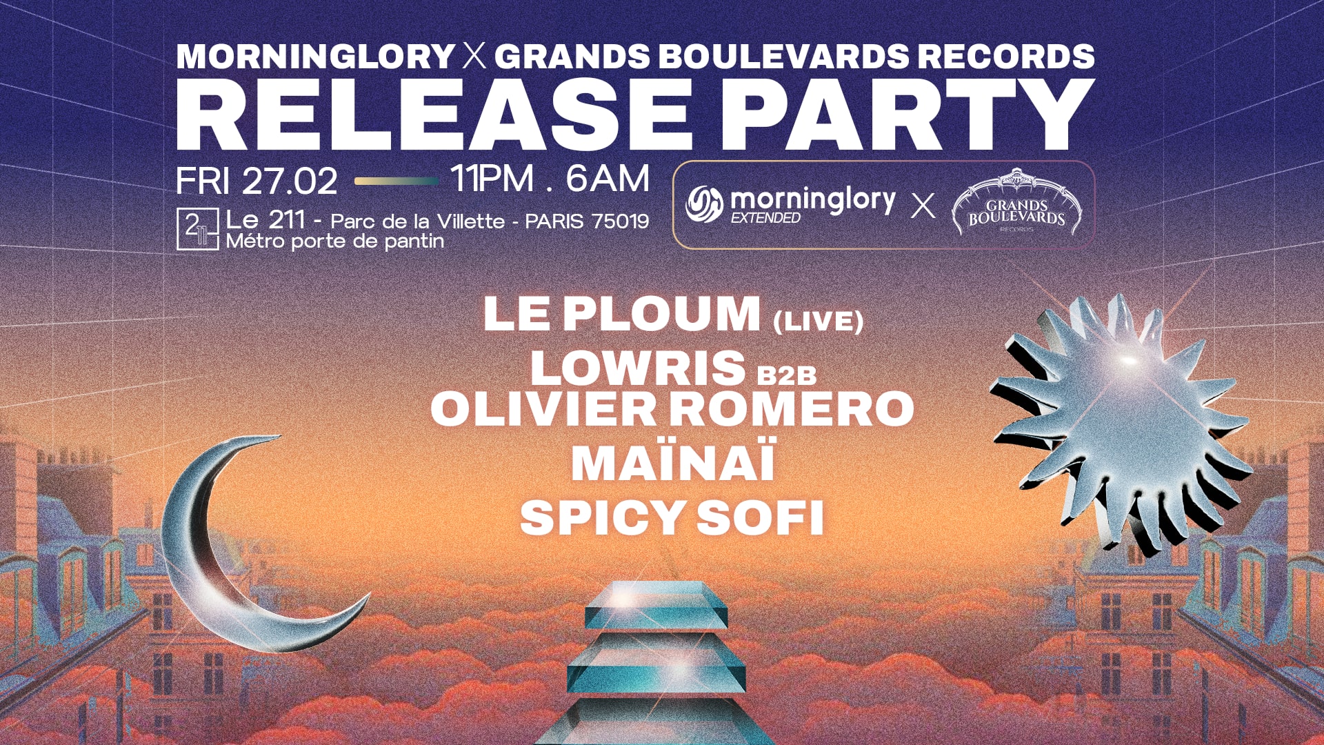 Morninglory X Grands Boulevards Records : Release Party