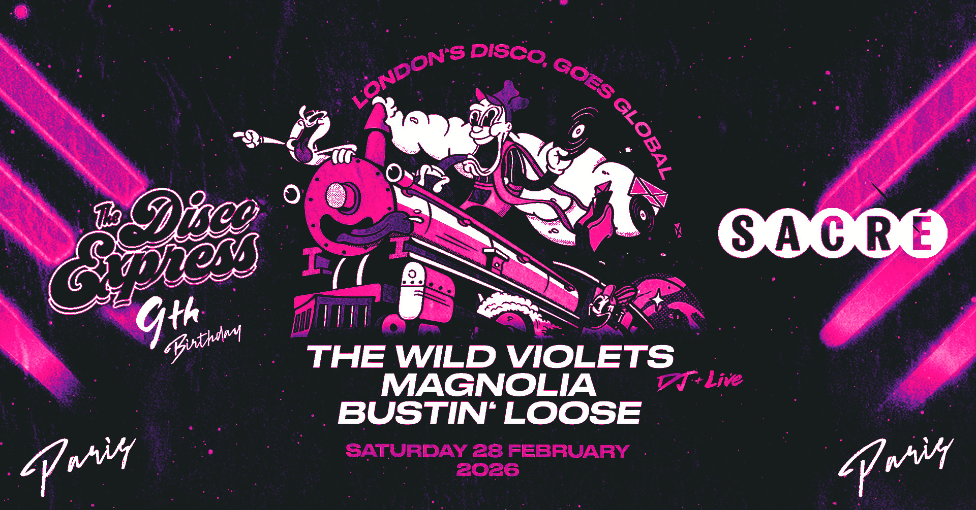 Sacré Présente : The Disco Express 9th Birthday