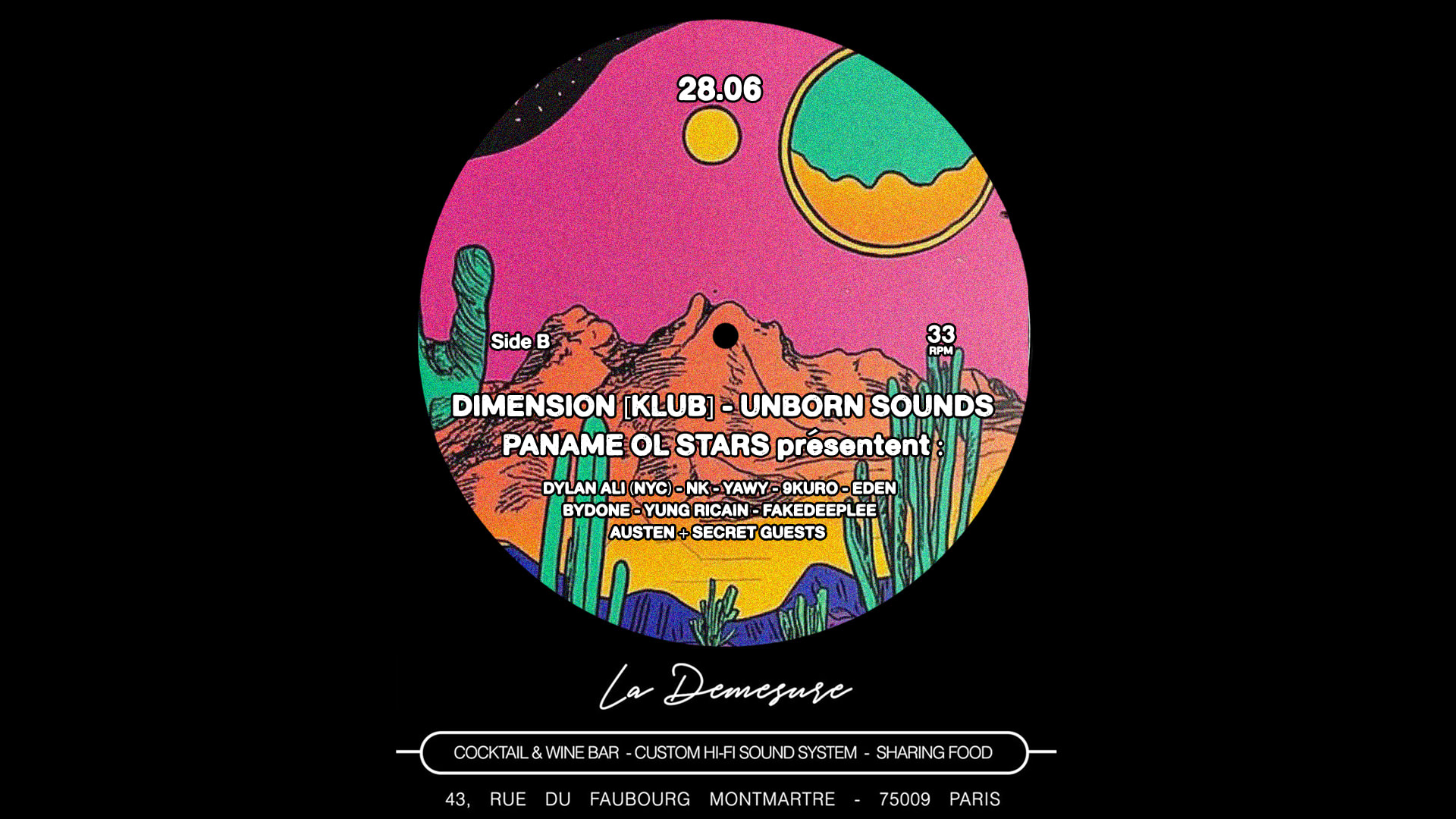 Pfw : Dimension [Klub] + Paname Ol Stars + Unborn Sounds