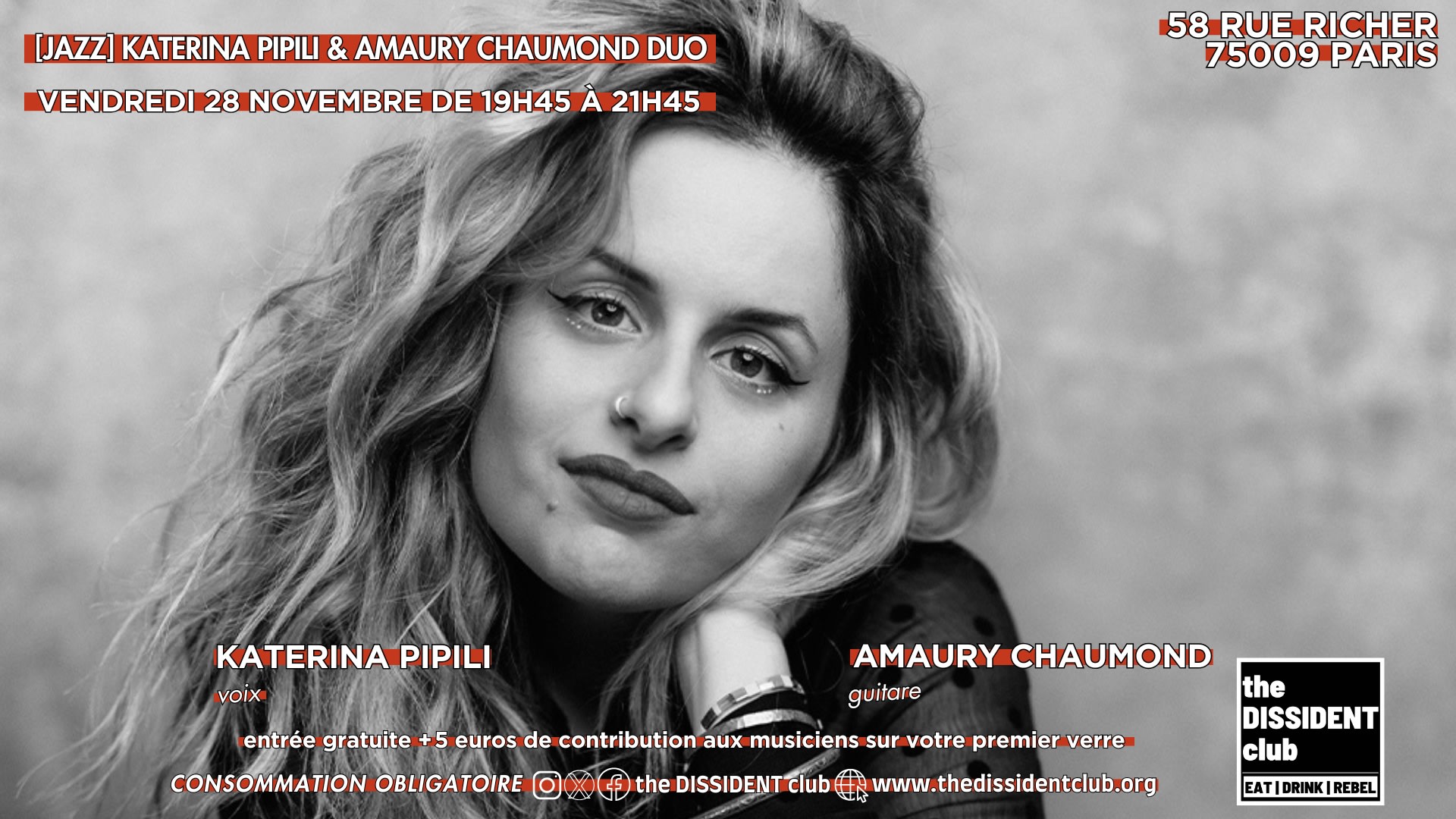 [Jazz] Katerina Pipili & Amaury Chaumond Duo