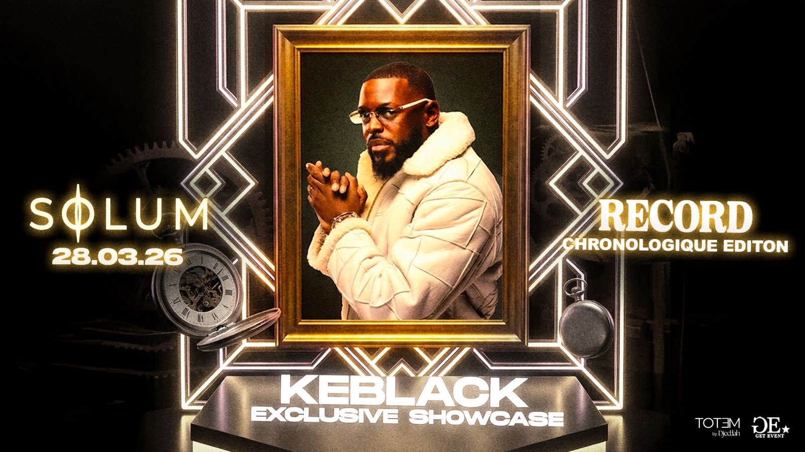 Record X Keblack - Chronologique Edition - Solum Club 28.03