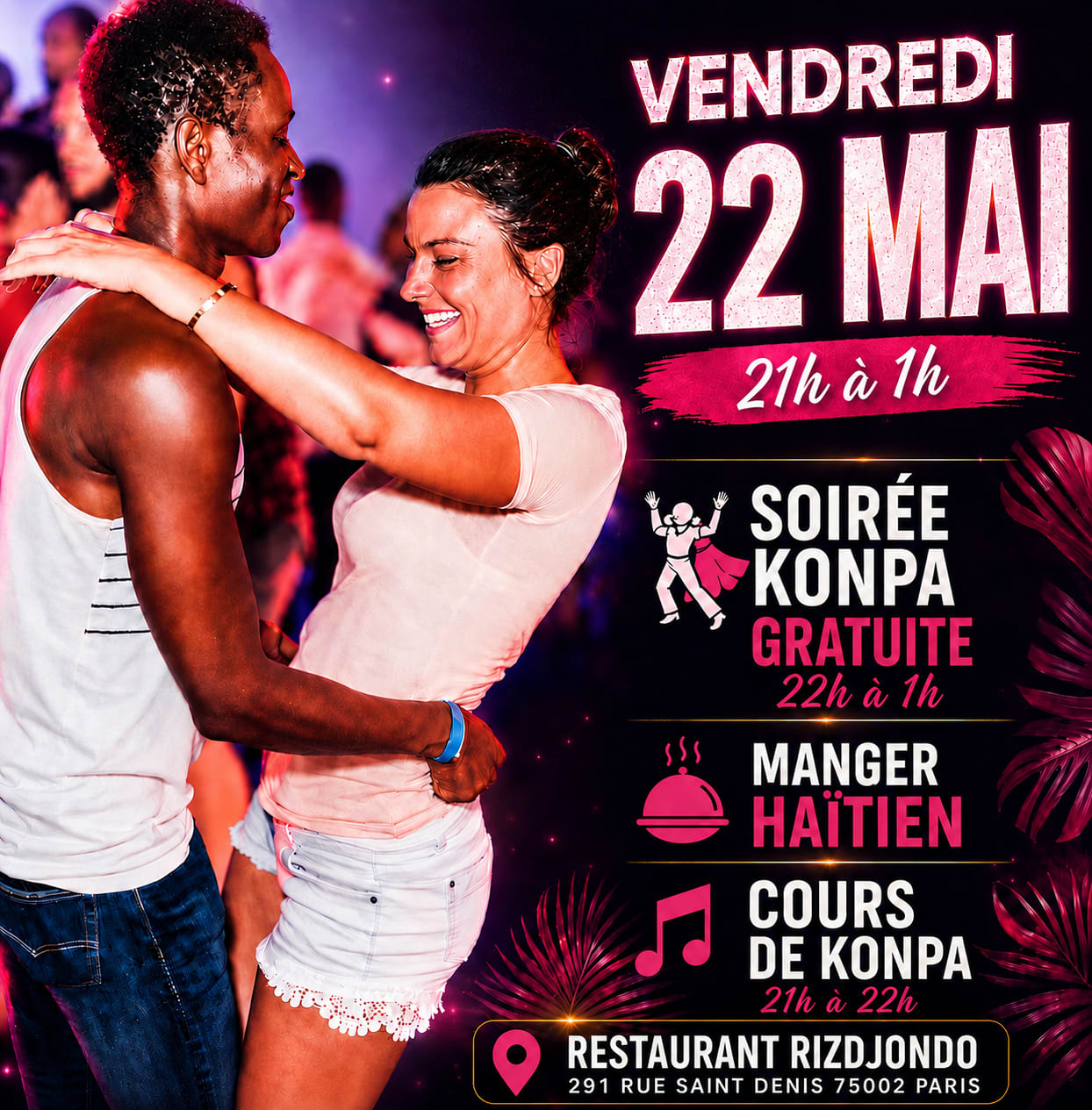 Soirée Konpa Gratuite À Paris