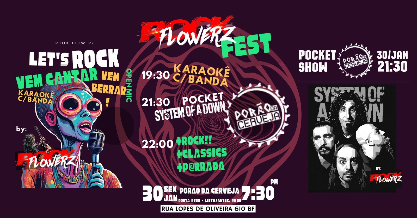 Flowerz Fest - Bandaoke - Karaoke Com Banda + System