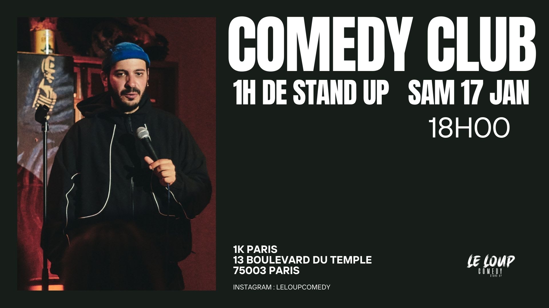Le Loup Comedy Club 17/01 - 18h00 (Stand Up)