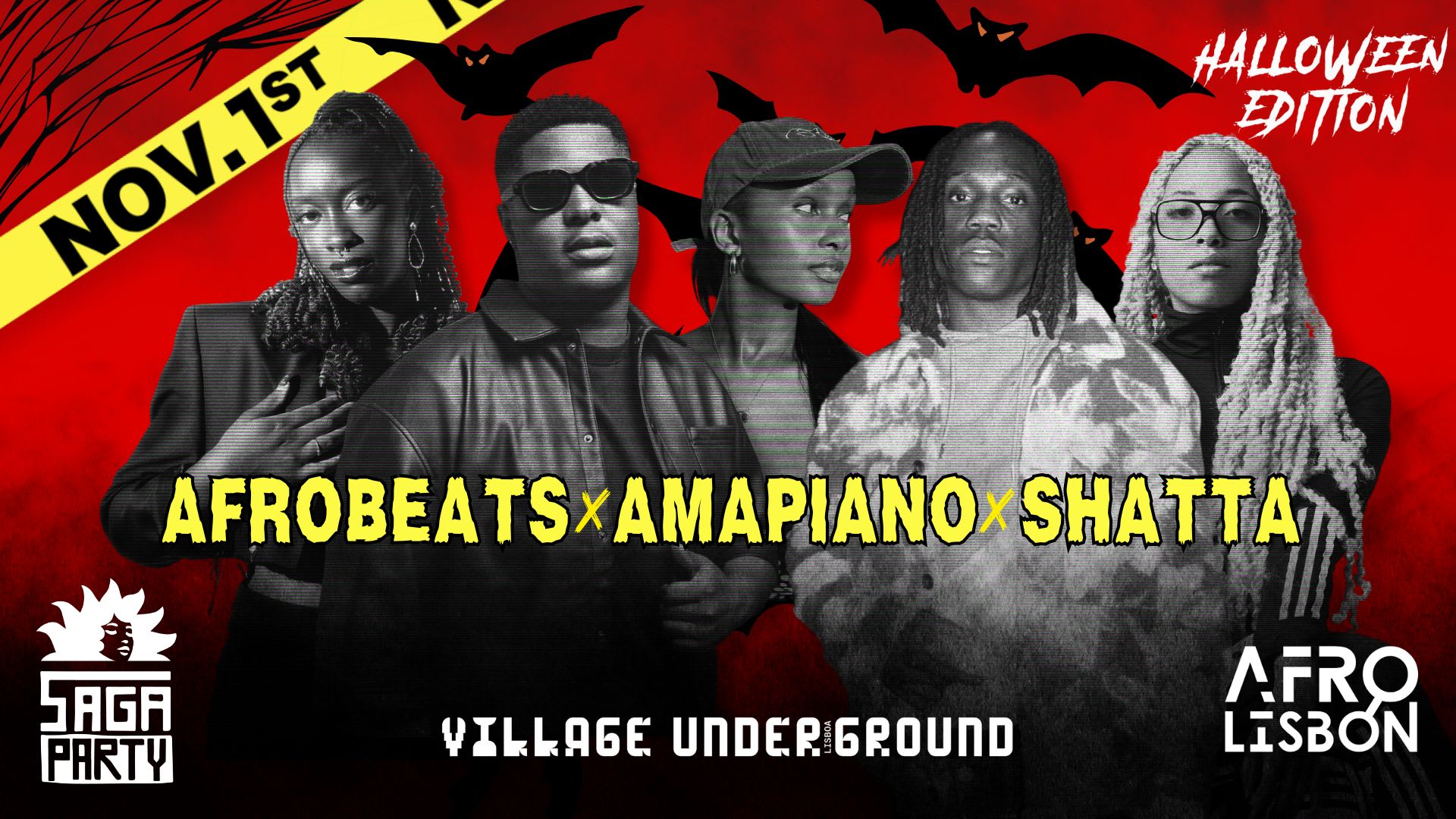 Saga Party X Afrolisbon: Halloween Edition