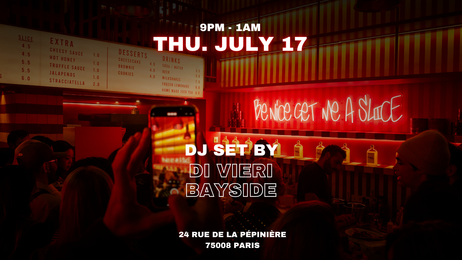 DI Vieri X Bayside @ Slice Pizza Club