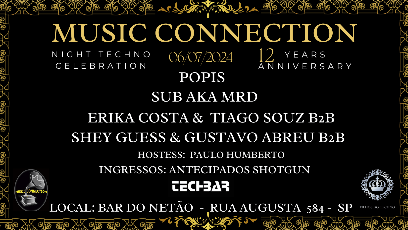 Music Connection 12 Years - Night Techno Celebration.