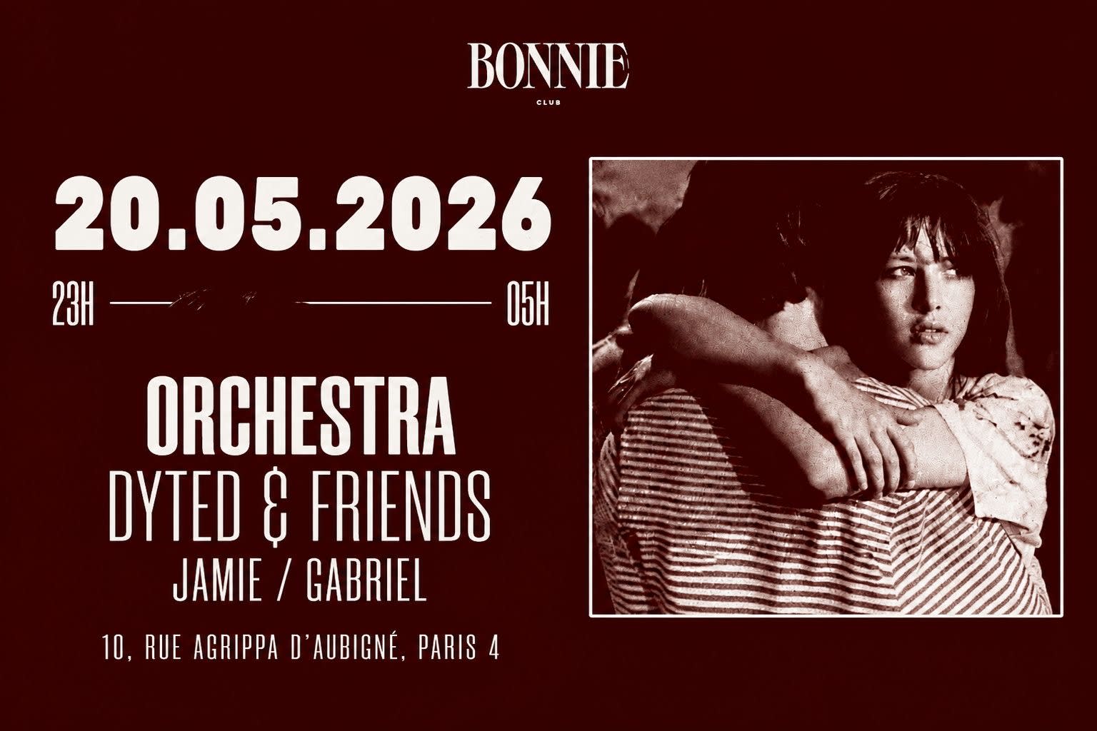 Orchestra 20.05 @Bonnieclubparis