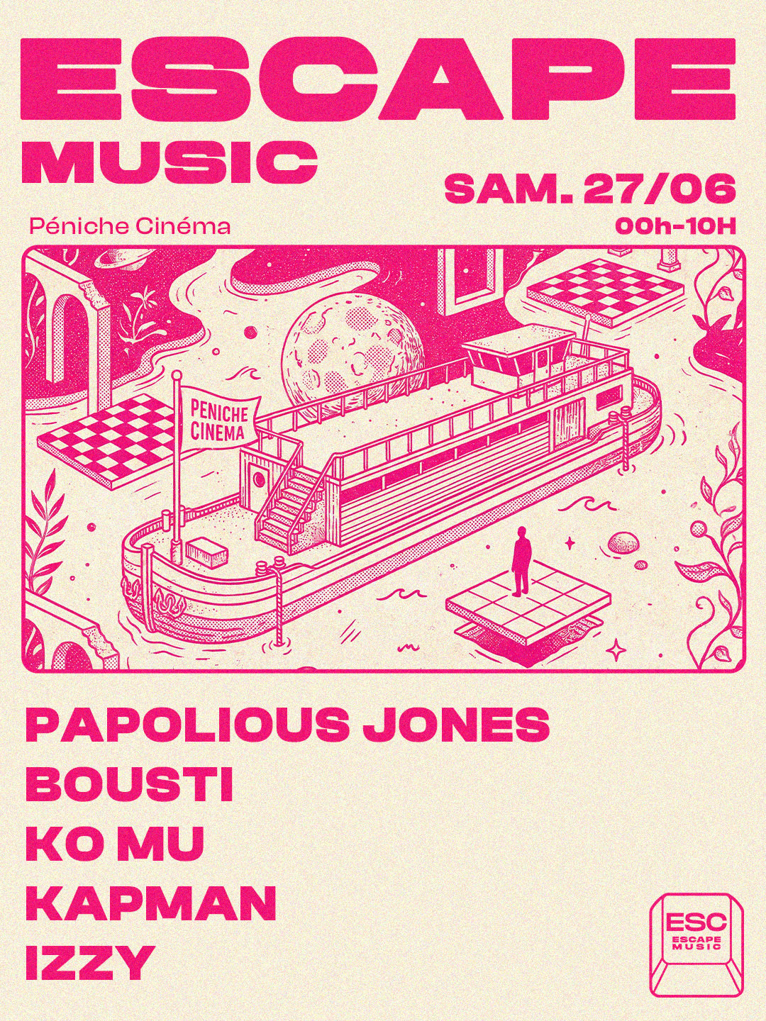 Escape Music : Bousti & Papolious Jones @Pénichecinéma