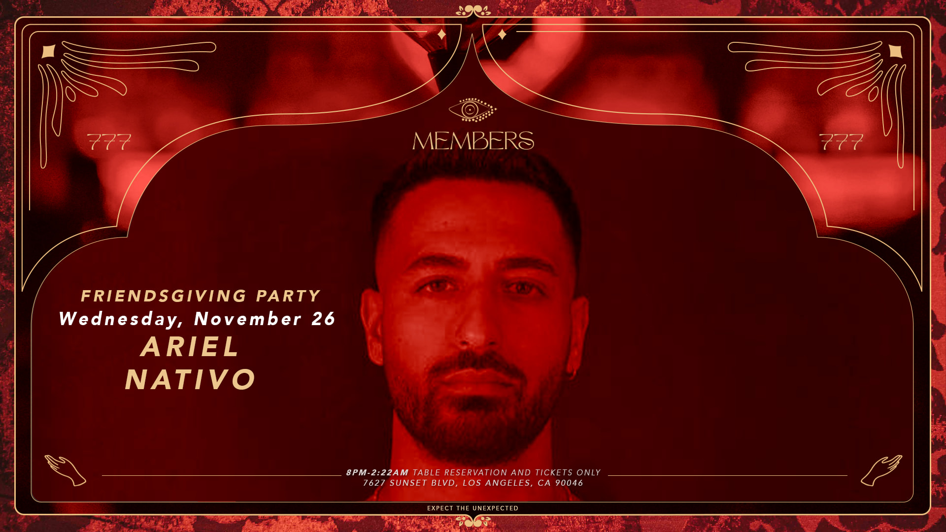 Members Presents: Friendsgiving Party With Ariel & Nativo