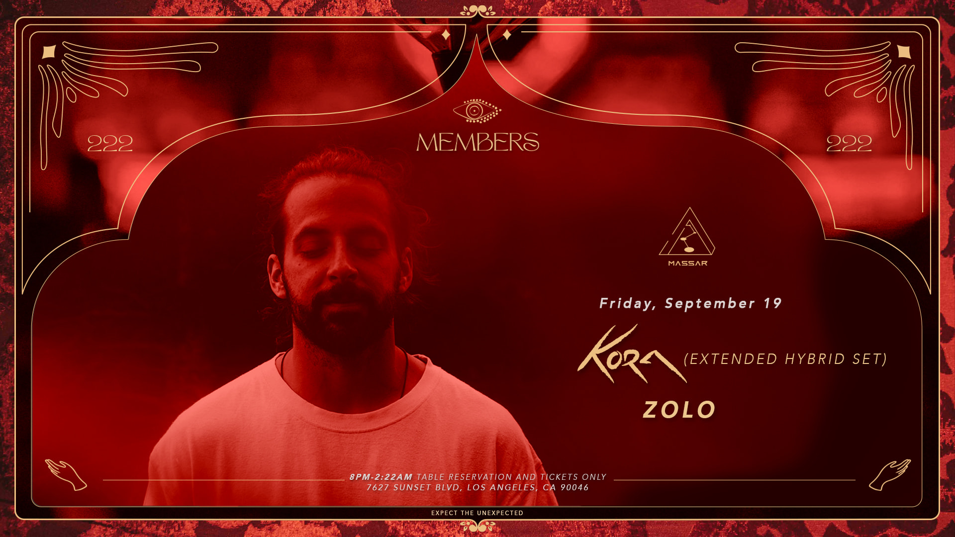 Massar X Members Present: Kora (Extended Hybrid Set) & Zolo