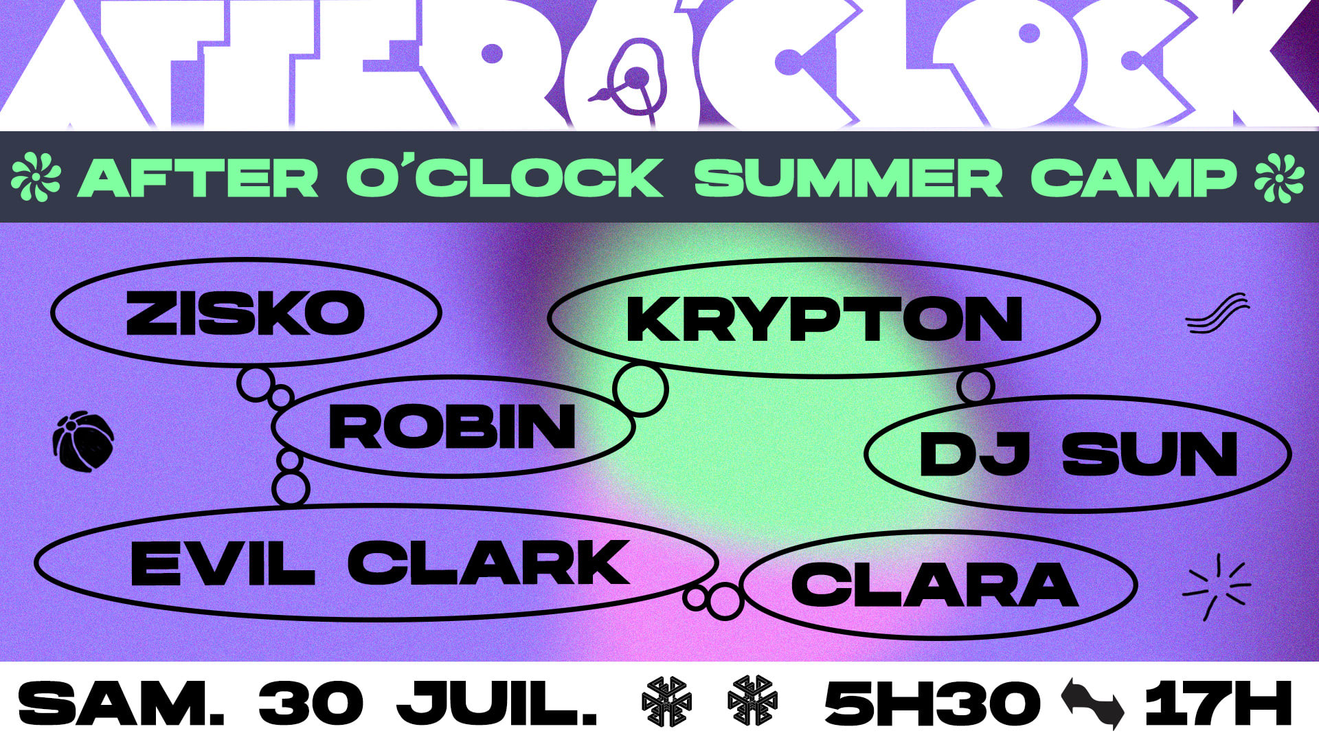 Exil X After O'clock Summer Camp : Zisko, Robin, Evil Clark, Clara...