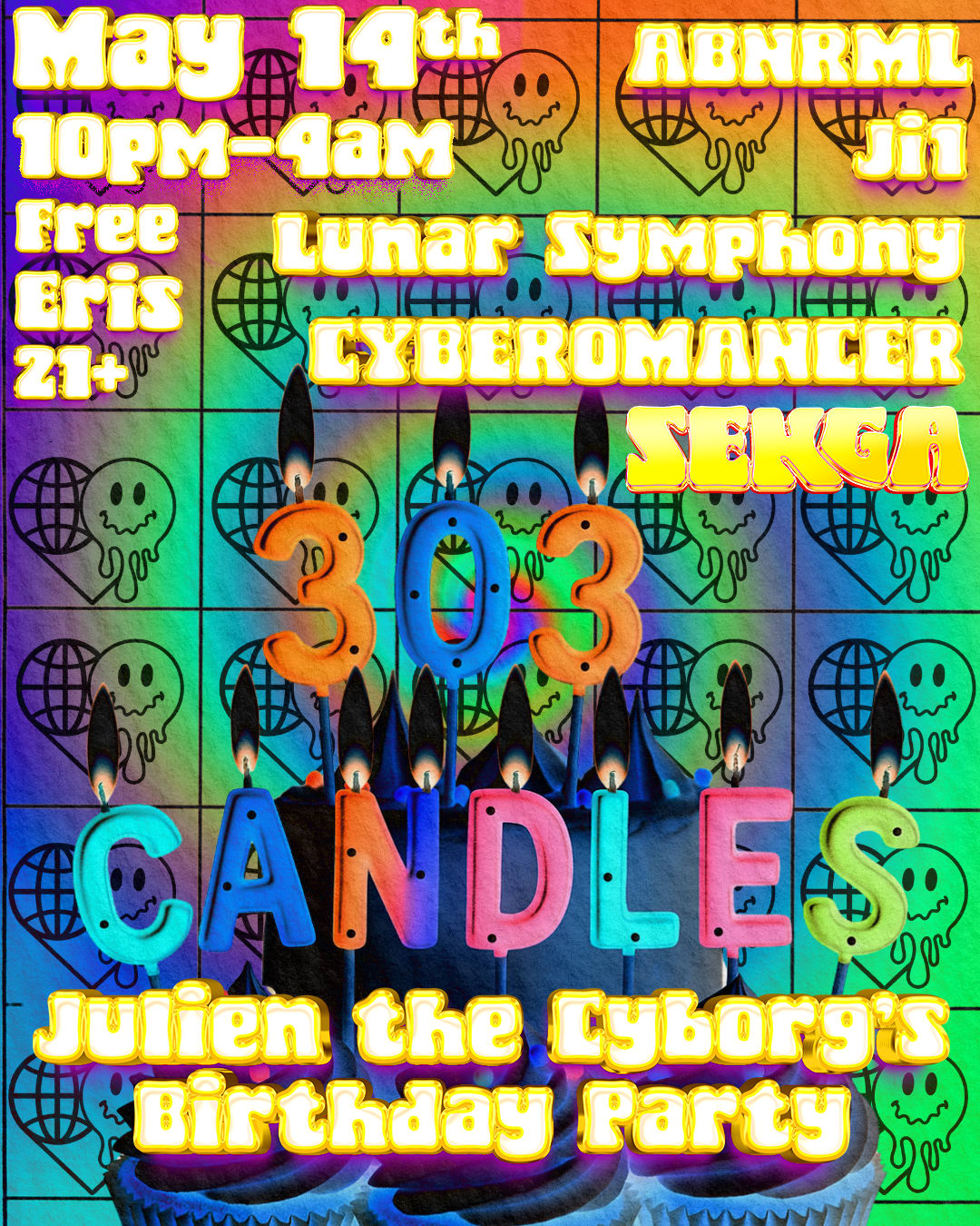 Acid Techno 303 Candles