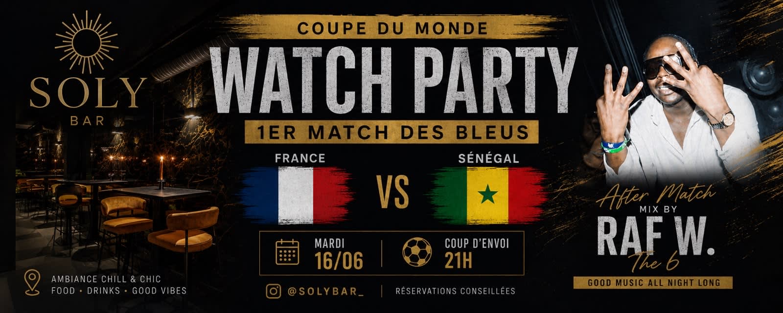 Match France – Sénégal Au Soly Bar - Dj Set