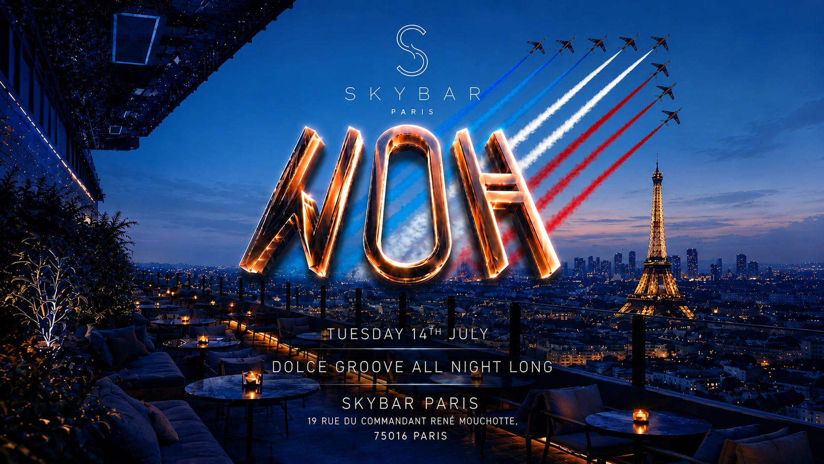 Woh At Skybar Invite : Dolce Groove All Night Long
