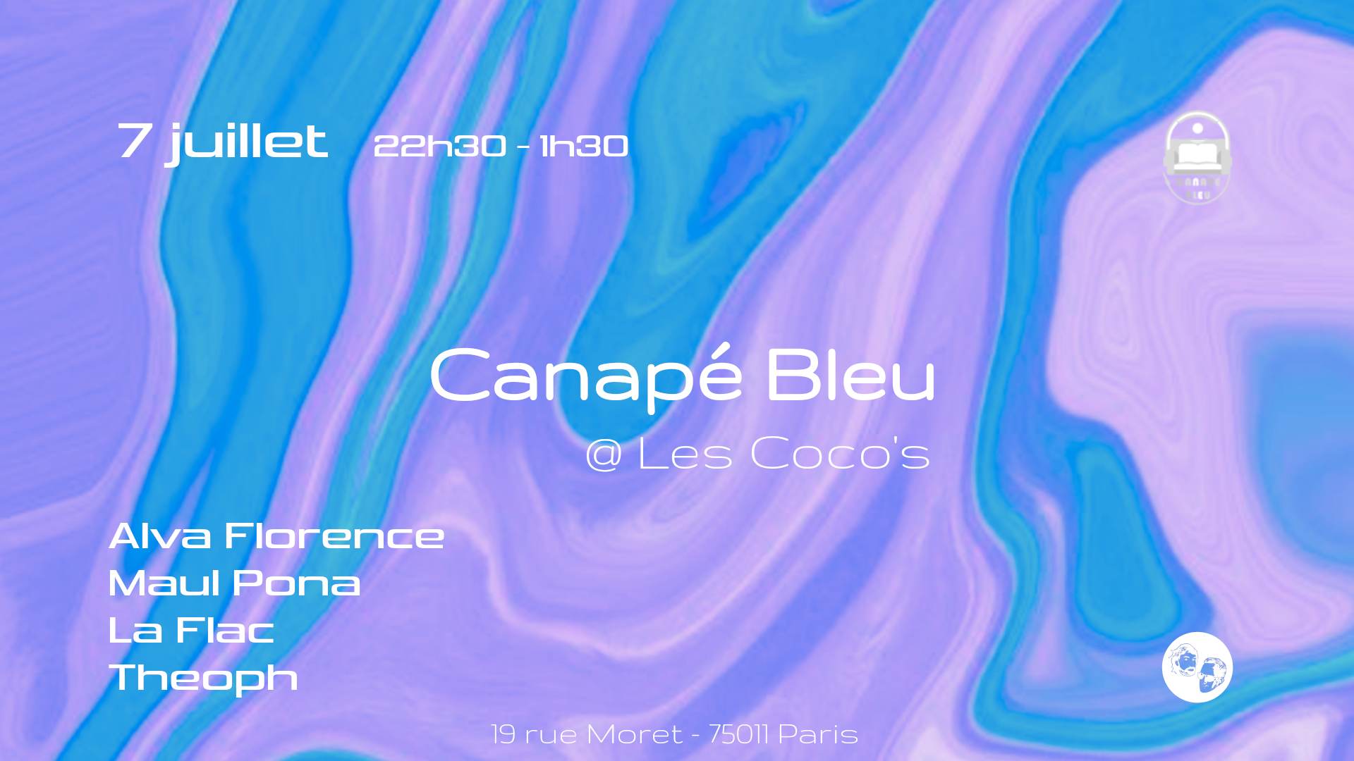 Canape Bleu X Les Coco's