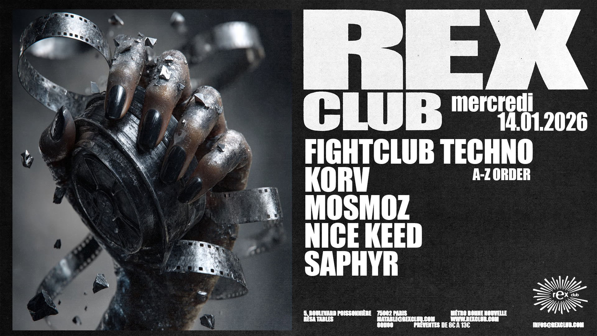 Fightclub Techno: Korv, Mosmoz, Nice Keed, Saphyr