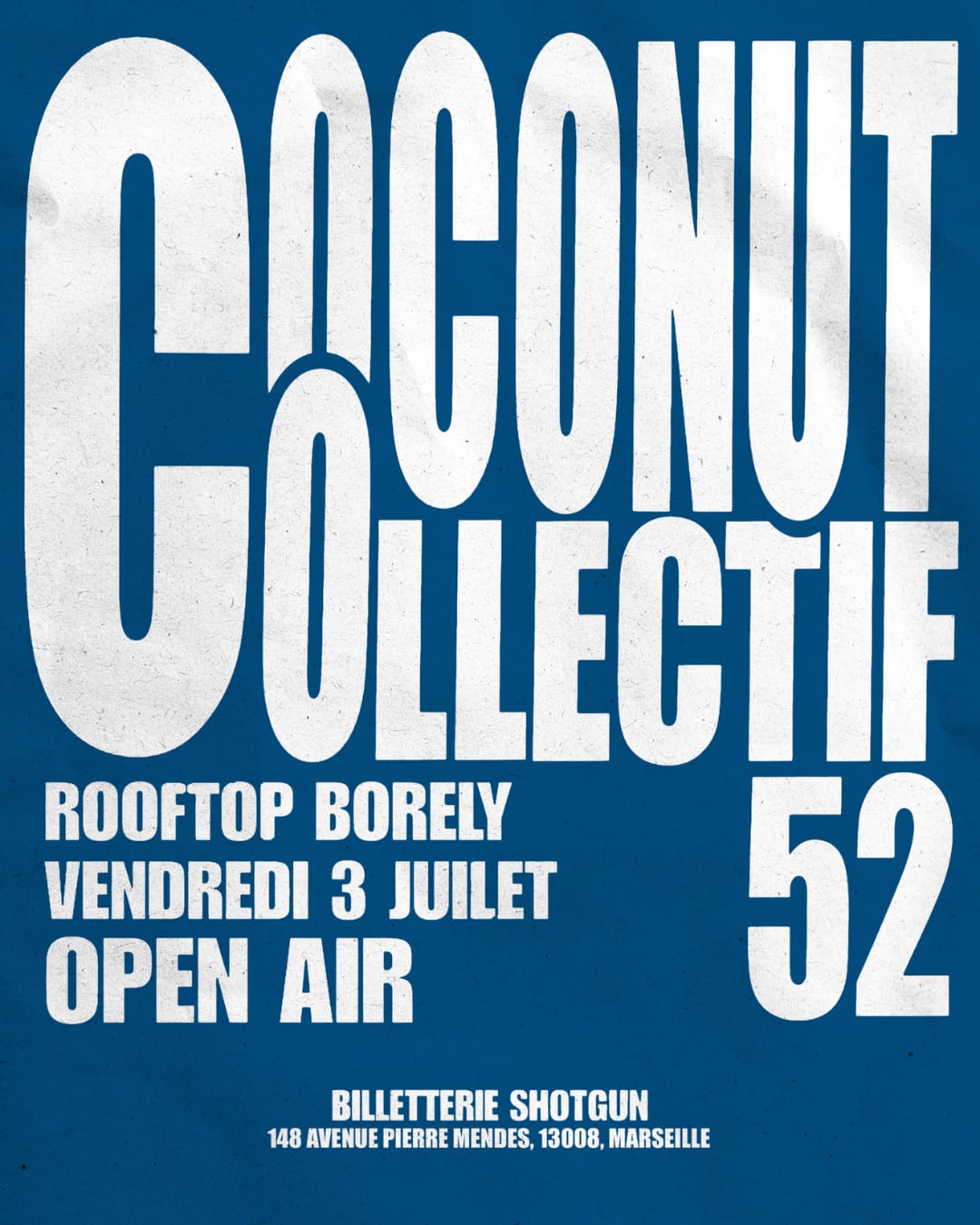 Coconut Invite Collectif 52, Rooftop Borely