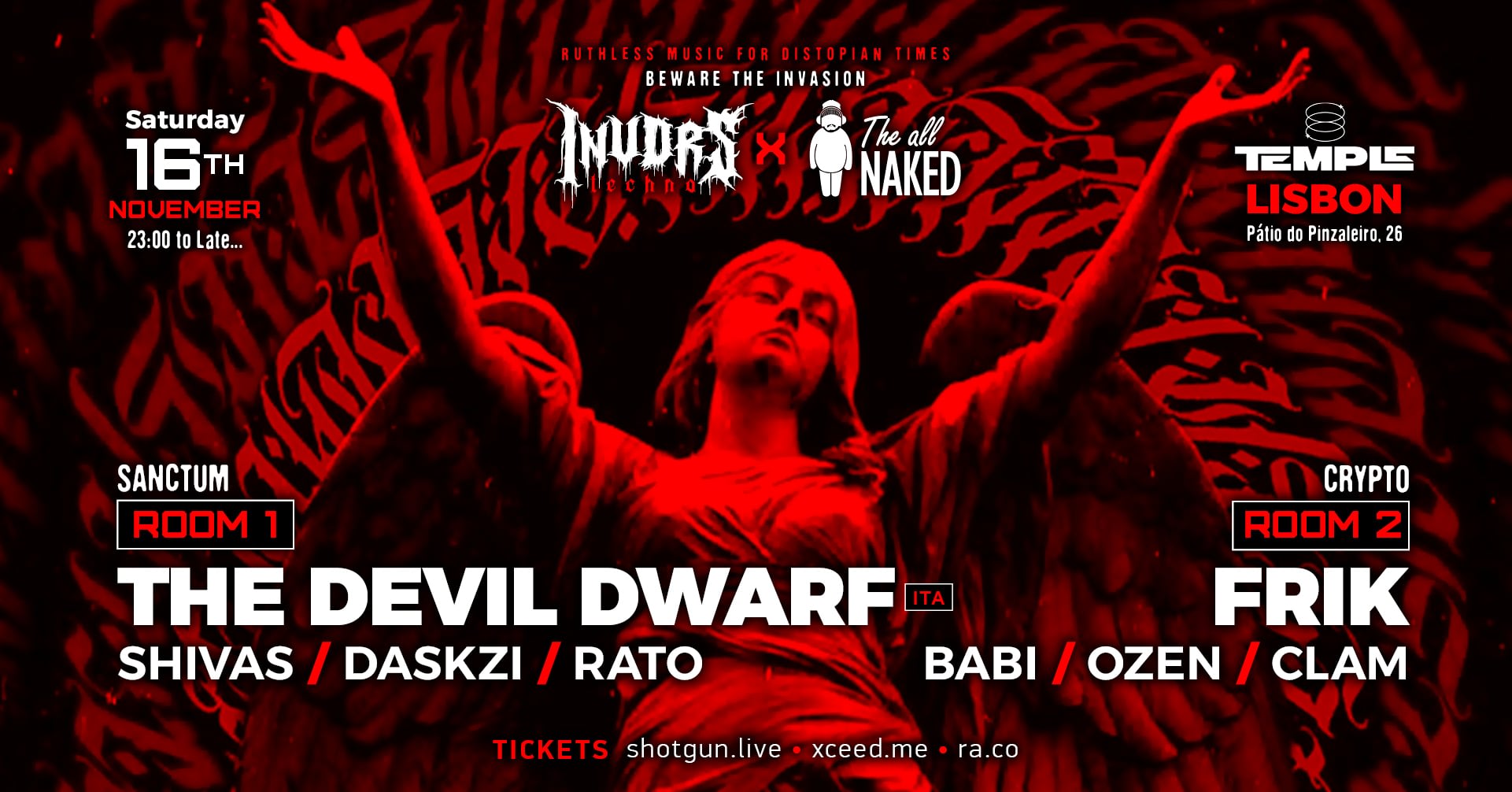 Invdrs X The All Naked : The Devil Dwarf @ Temple LX