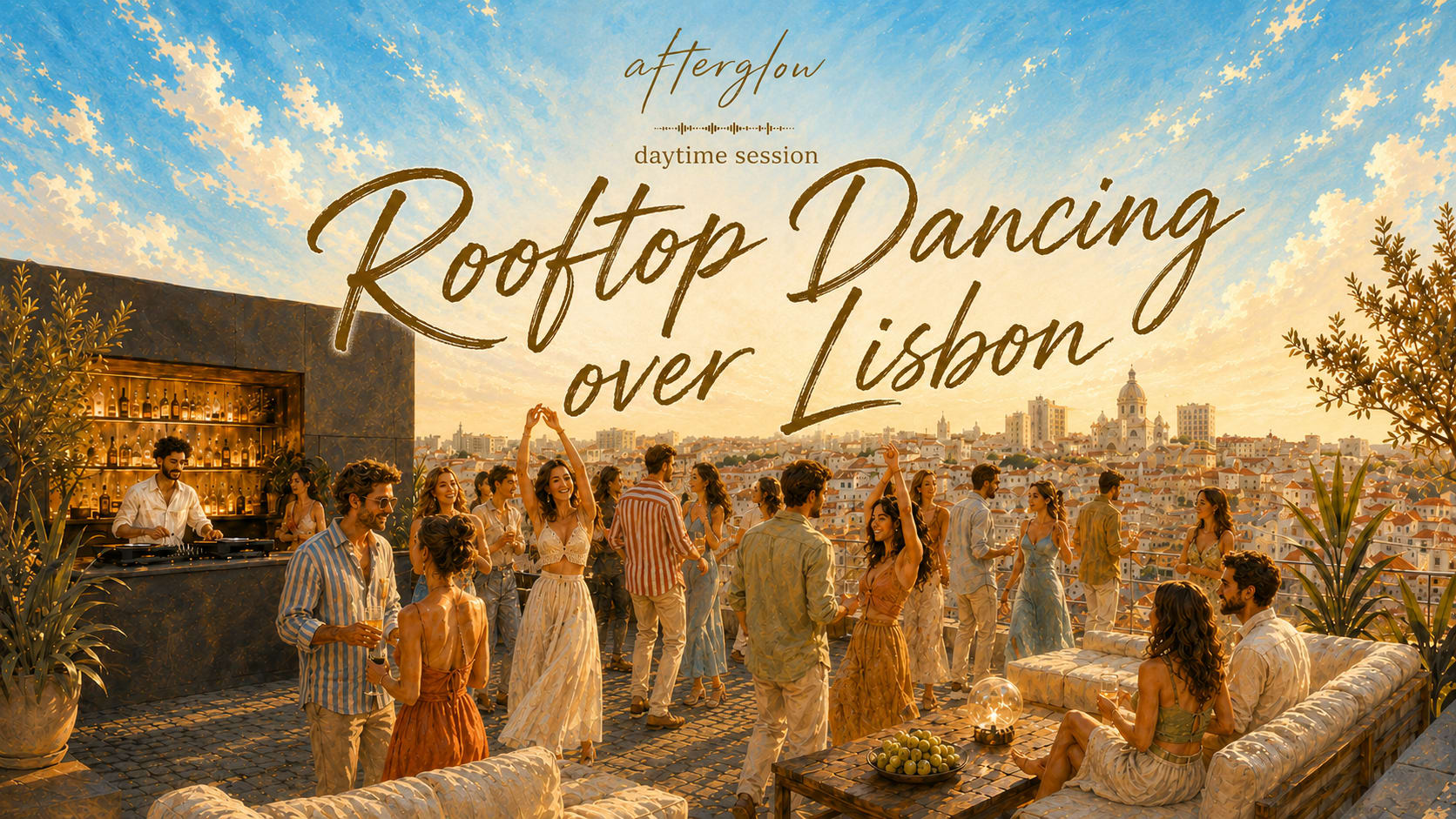Afterglow White Rooftop Dancing | Live Recordings At Sky Bar