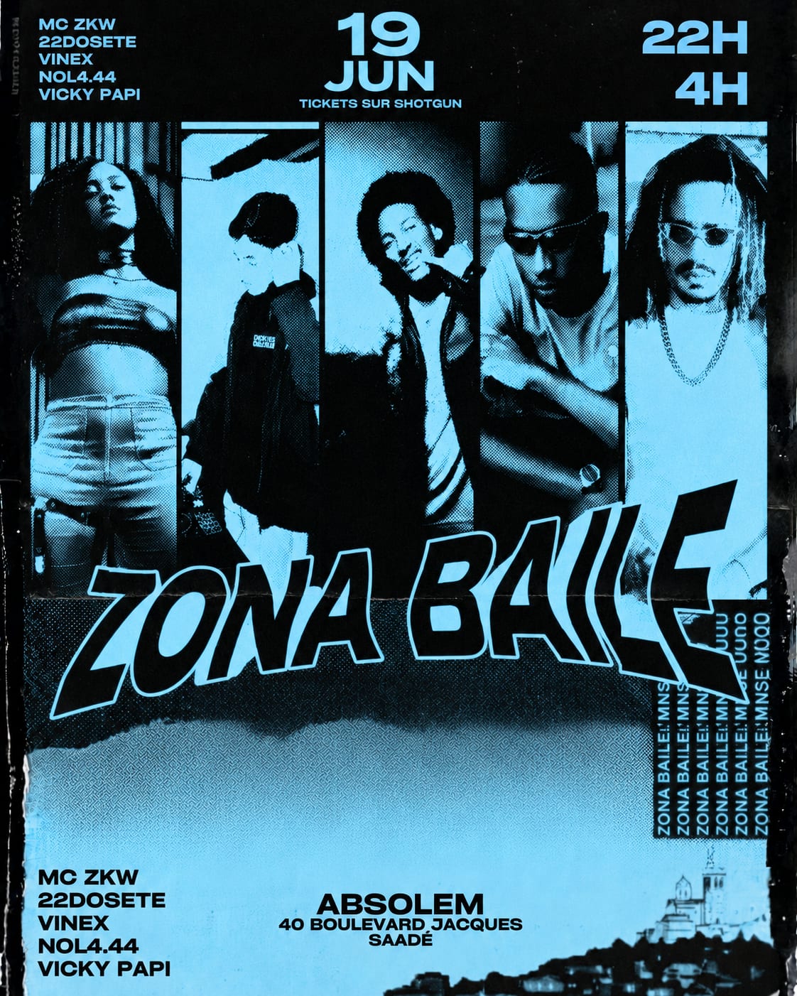 Zona Baile | MC Zkw, N0l4.44, 22dosete, Vinex, Vicky Papi
