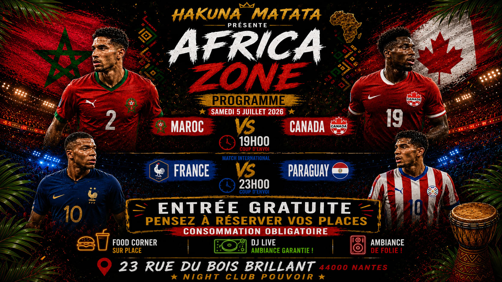 Hakuna Matata – Fan Zone | Maroc / France