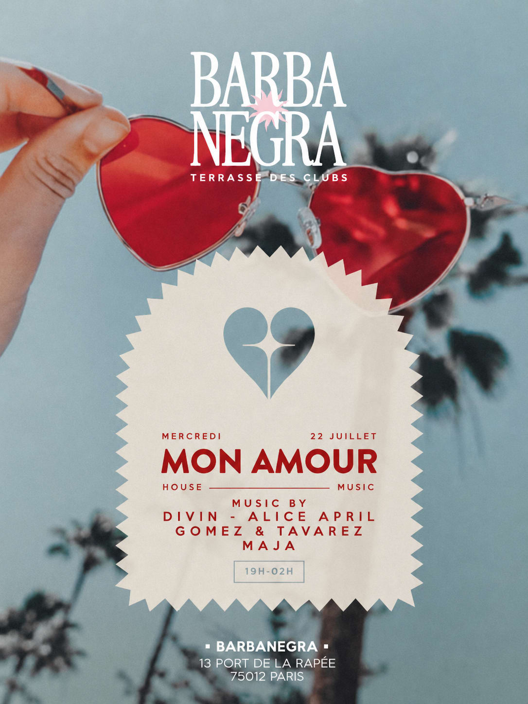 Mon Amour X Barbanegra - Mercredi 22 Juillet