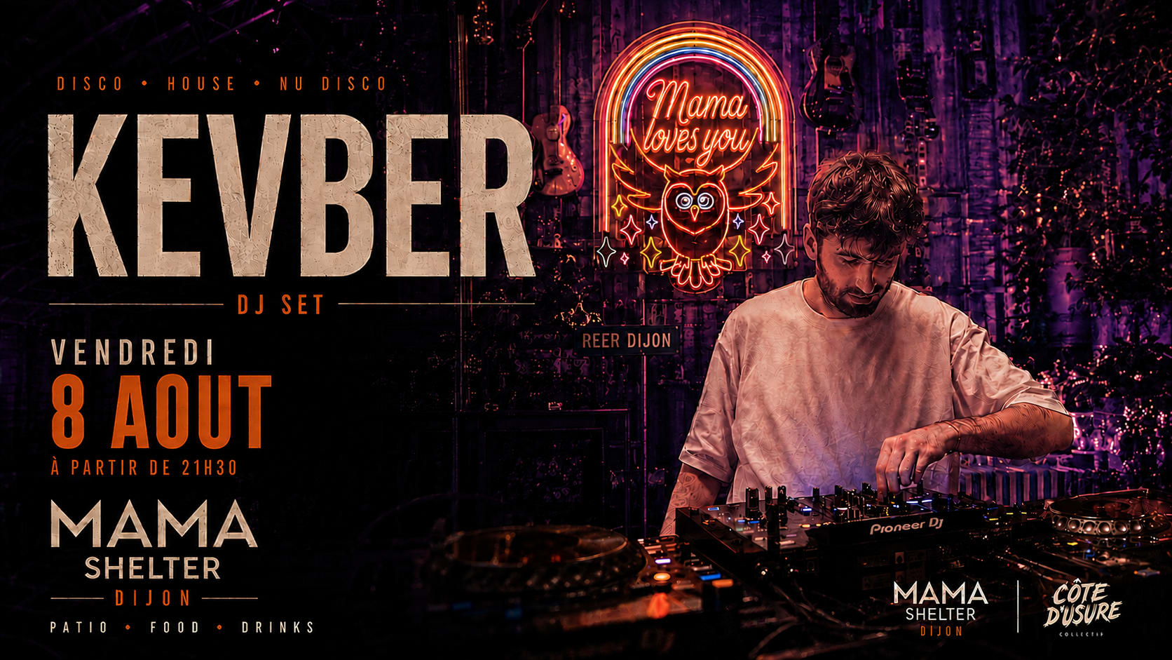 Kevber Au Mama Shelter De Dijon, 8 Août 2026