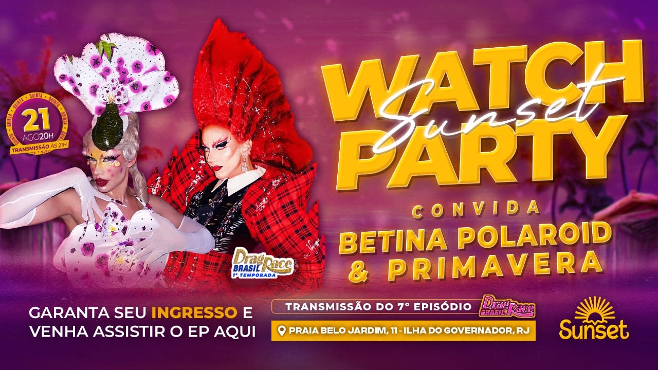 Watch Party Sunset Night Convida Betina Polaroid E Primavera