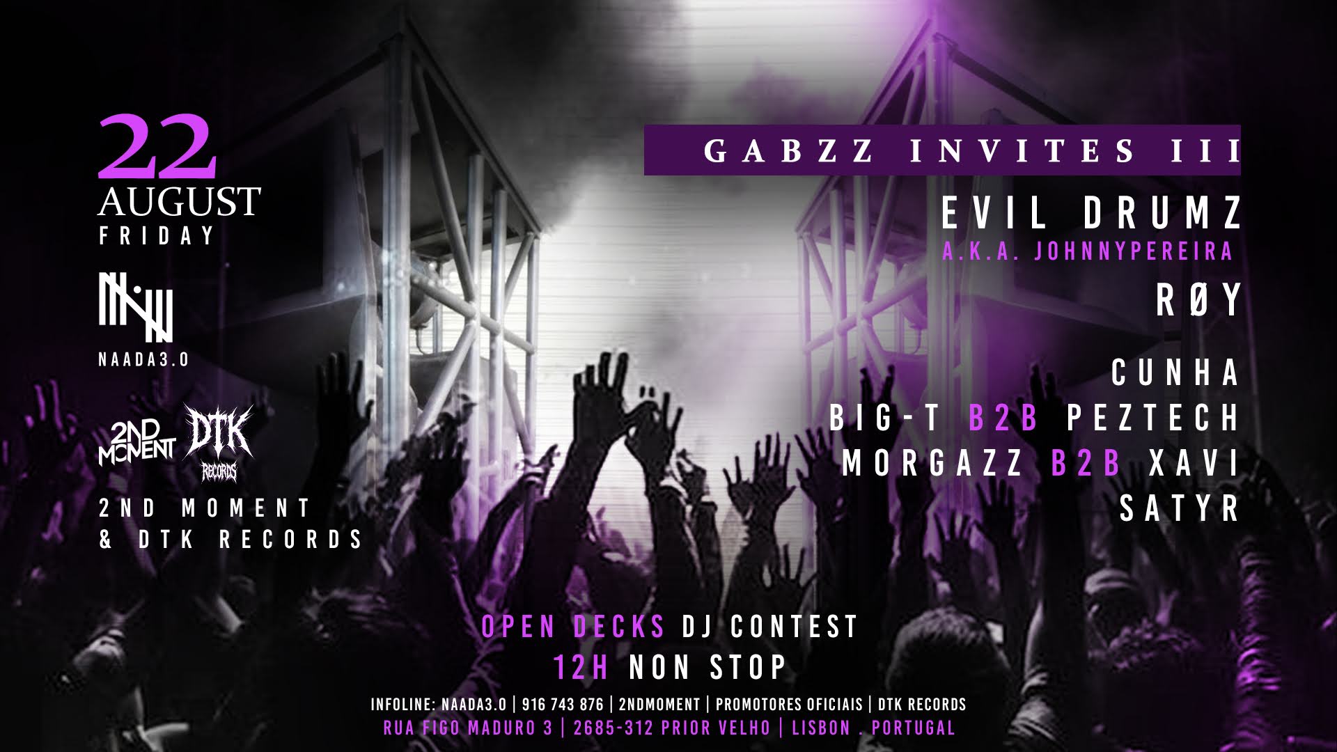Gabzz Invite III W/Evildrumz & Røy+ Special Guest's At Naada