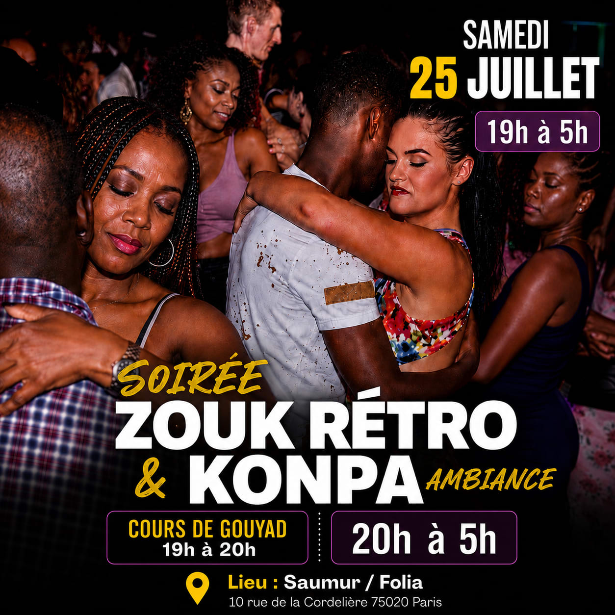 Soirée Zouk Rétro Et Konpa Et Gouyad
