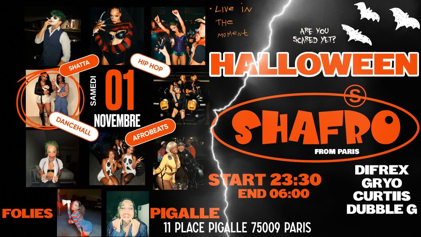 Shafro - Samedi 1er Novembre - Folies Pigalle