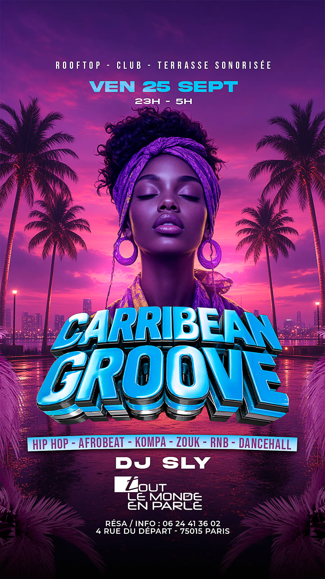 Soiree Caribbean Groove ,Club Terrasse Hiphop Afrobeat…
