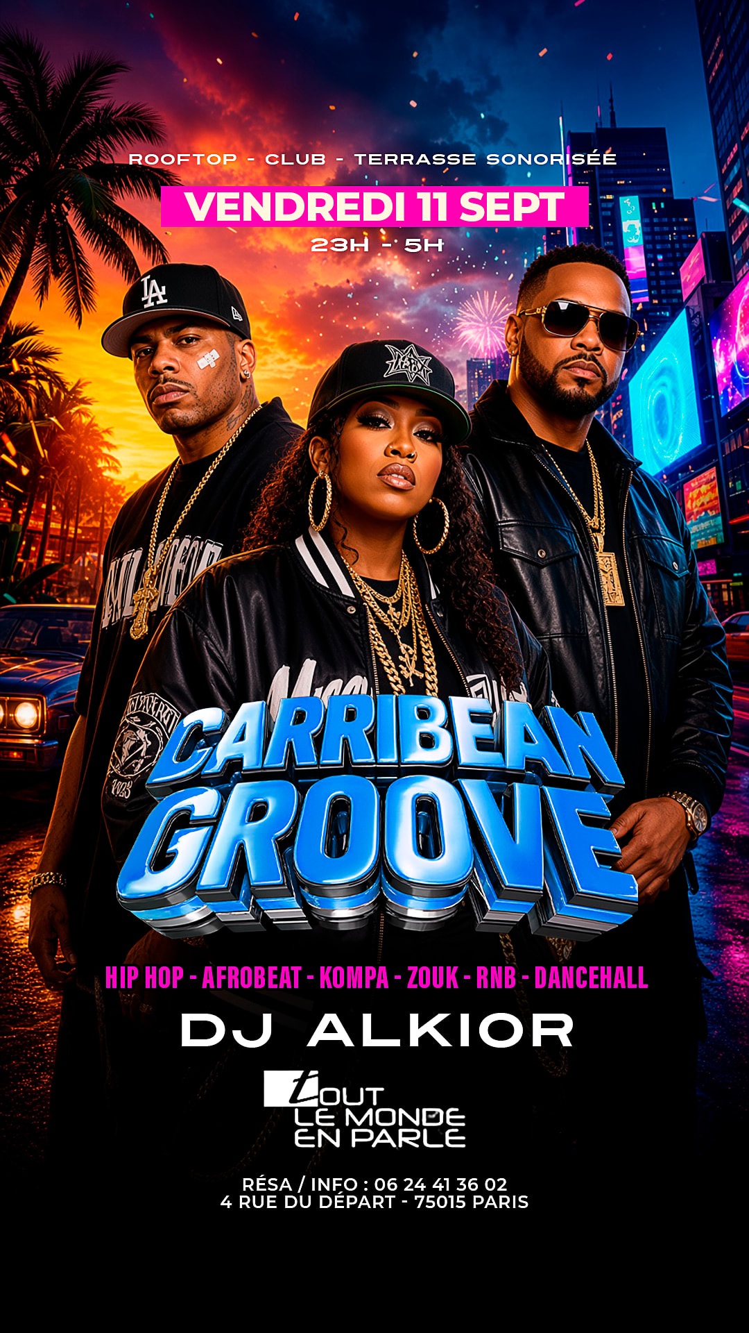 Soiree Caribbean Groove Open Air & Hiphop,Afrobeat