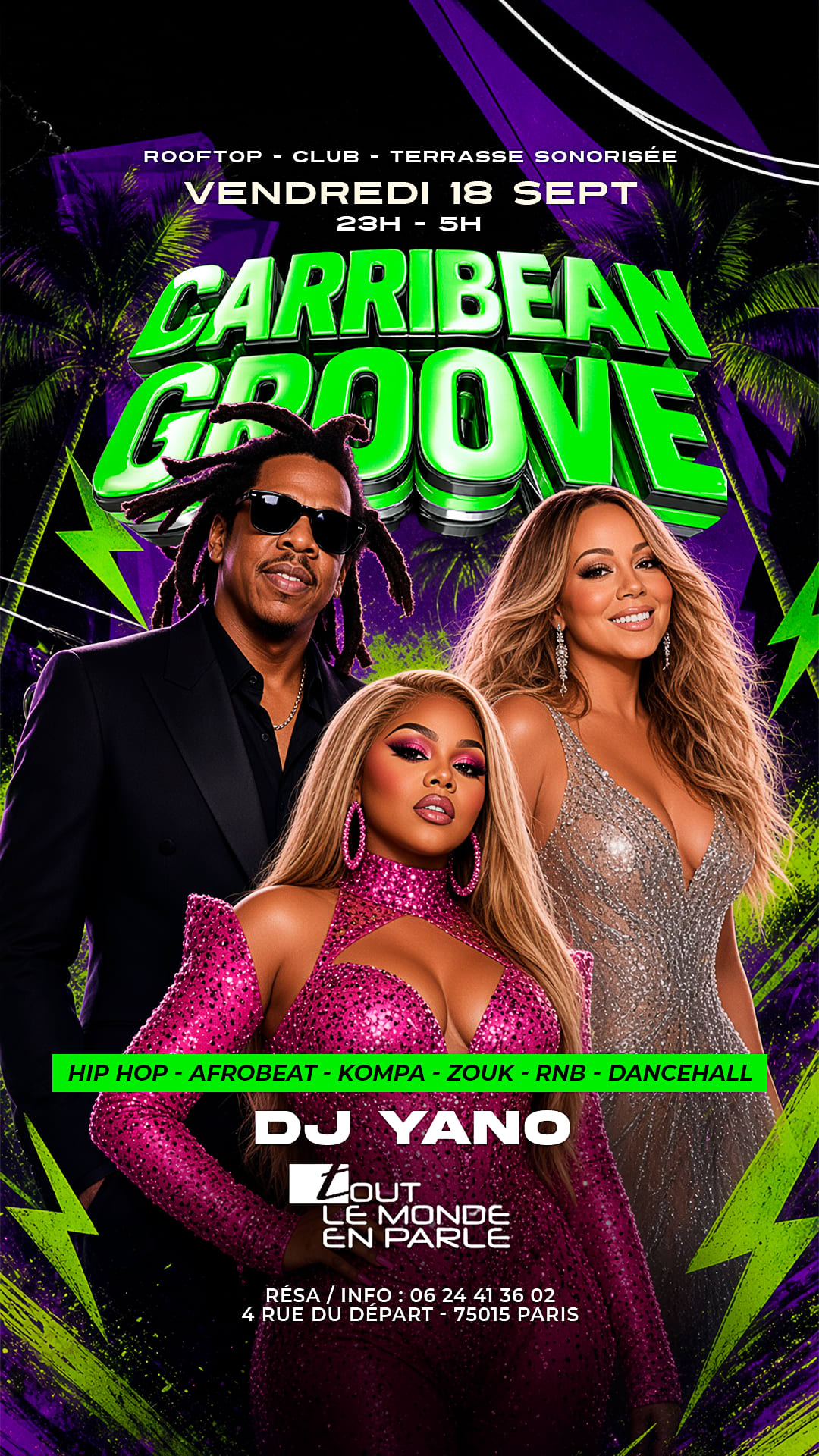 Soiree Caribbean Groove Open Air & Hiphop,Afrobeat