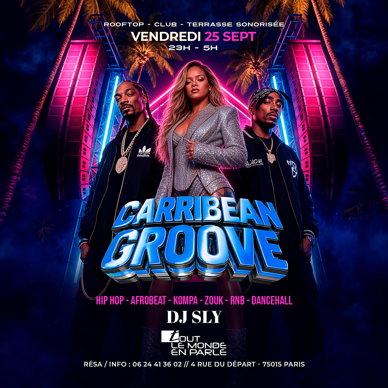 Soiree Caribbean Groove Open Air & Hiphop,Afrobeat