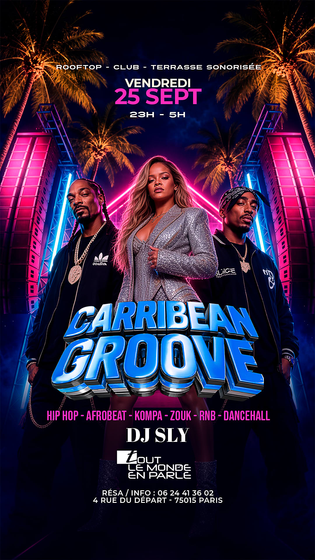 Soiree Caribbean Groove Open Air & Hiphop,Afrobeat