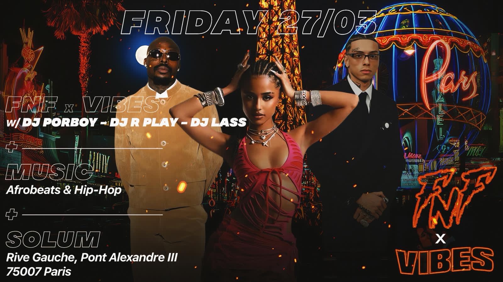 Fnf X Vibes: Afrobeats, Hip Hop, Shatta @Solum