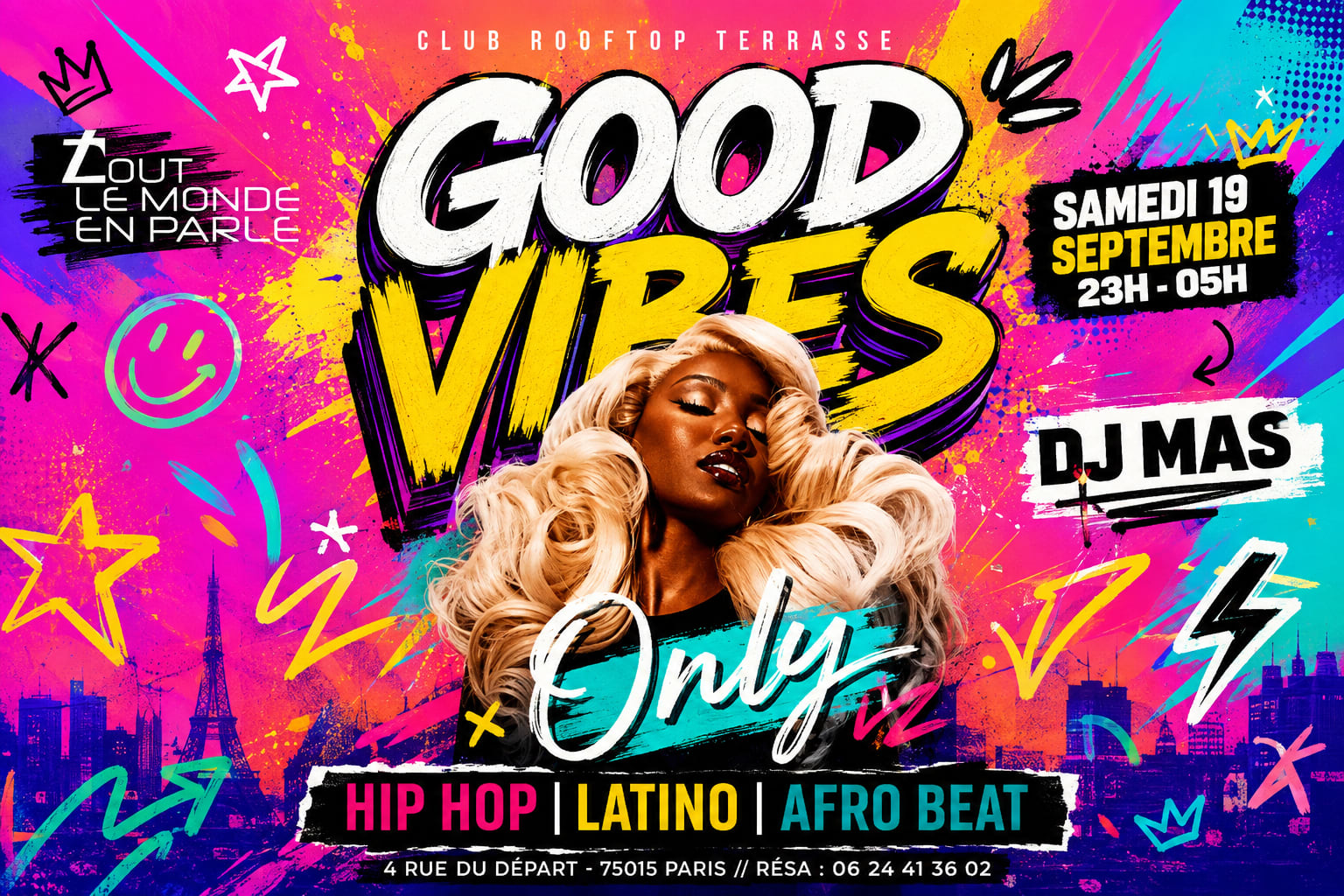 Good Vibes Only Club ,Hiphop,Afrobeat,Latino