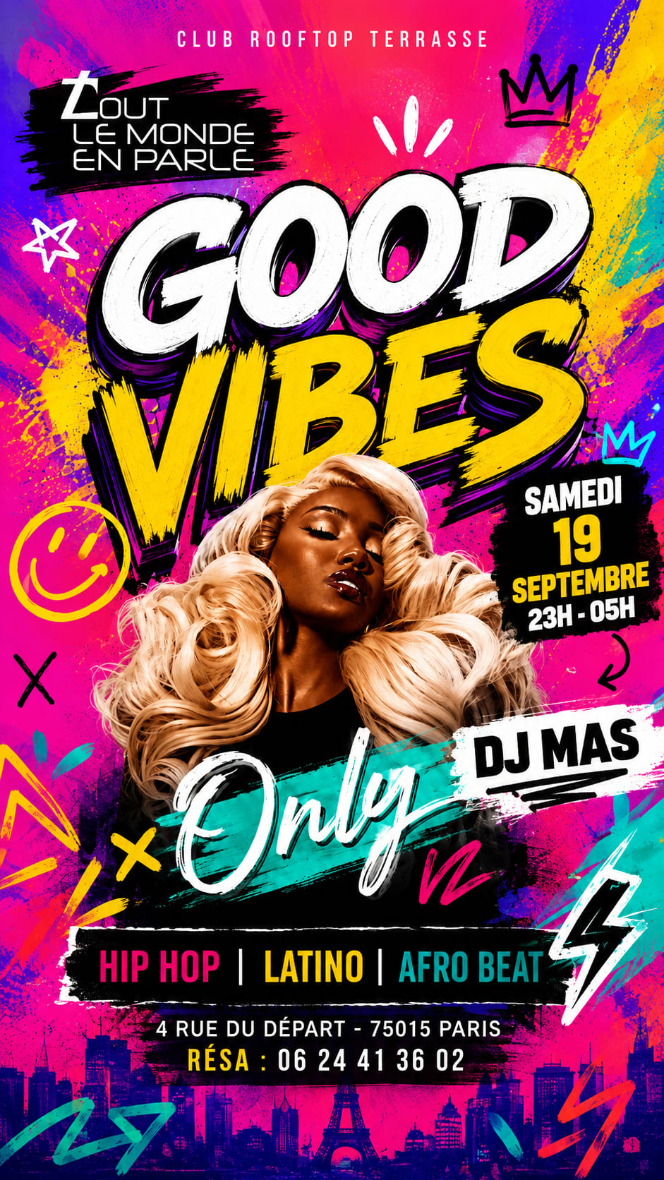 Good Vibes Only Club ,Hiphop,Afrobeat,Latino