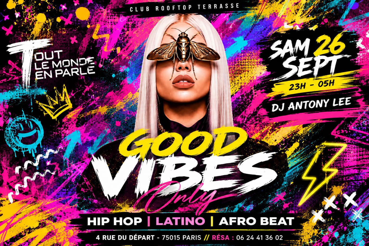 Good Vibes Only Club ,Hiphop,Afrobeat,Latino