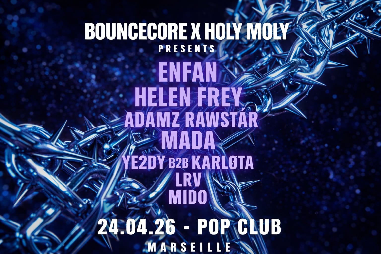 Bouncecore X Holy Molly W/ Helen Frey, Enfan & More-Pop Club
