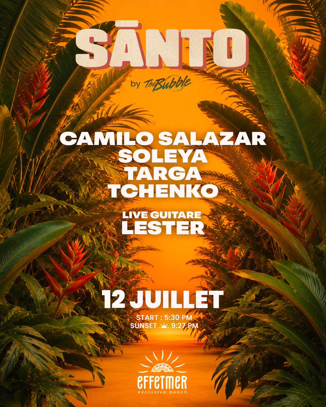 Santo 12 Juillet - Your Sunday Ritual On The Beach