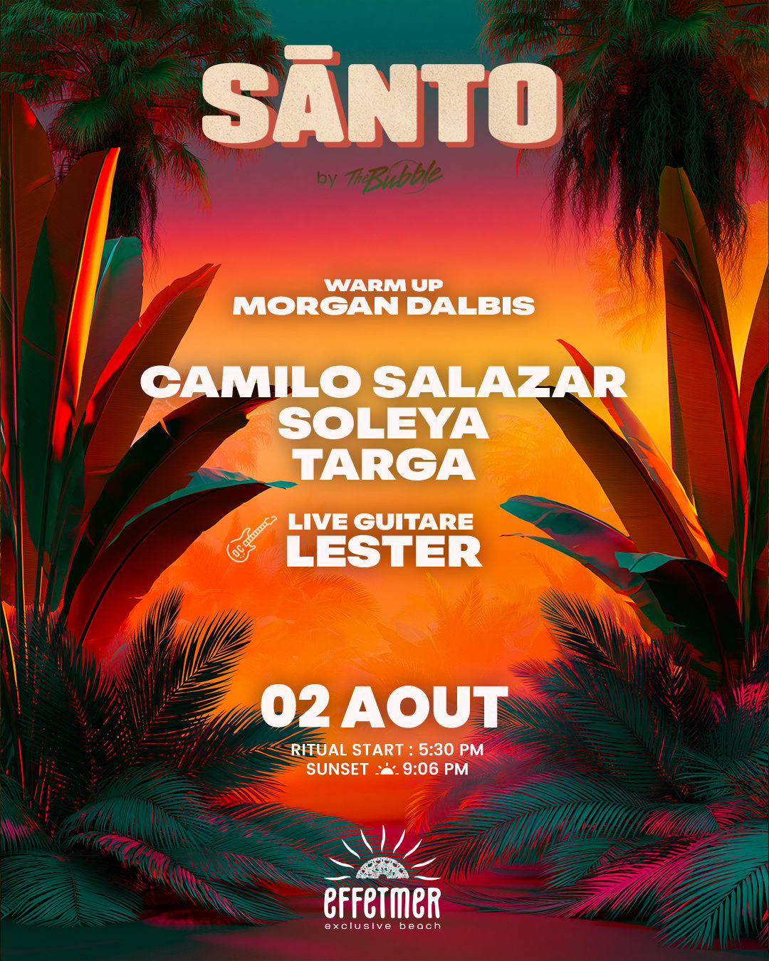 Santo 02 Aout - Your Sunday Ritual On The Beach