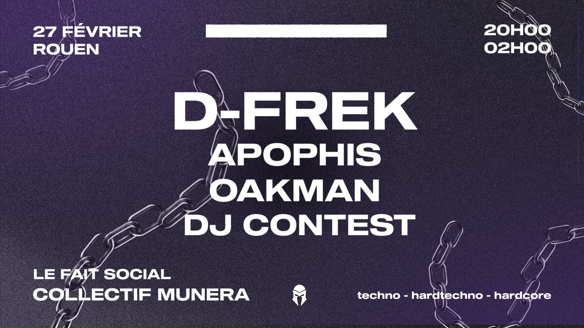 Munera X Fait Social - D-Frek, Apophis, Oakman, Dj Contest