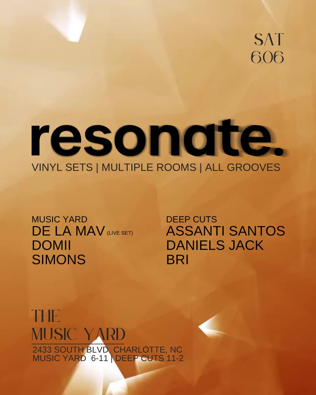 Resonate. Groove Series Vol. 4 @ Music Yard